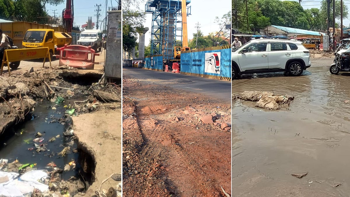 Monsoon Nears, Bhopal Municipal Corporation Races To Repair 33 Km Of Dug-Up Roads; Metro Work Adds To Commuter Woes