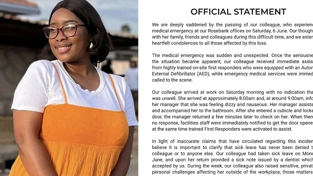 South Africa: 29-Year-Old Woman Dies In Office Washroom After Being Repeatedly Denied Sick Leave; Company Denies Charge