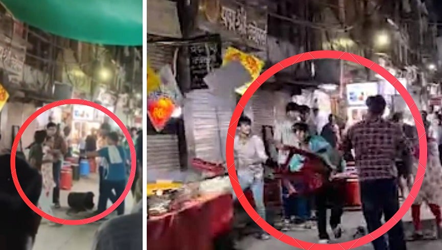 Indore's Sarafa Bazaar Vendor Clash With Customers Over Washing Hands; Chairs Hurled, Fight Video VIRAL