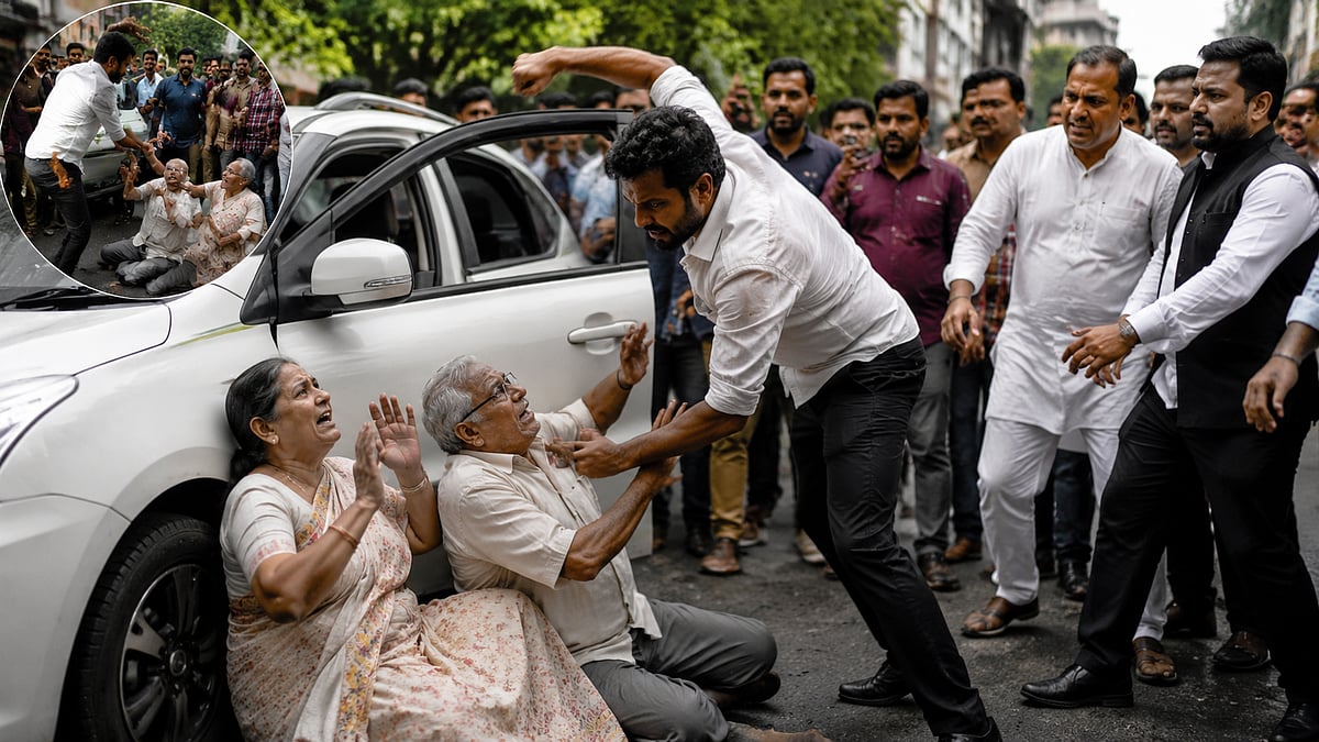 Thane Outrage: Ola Driver Brutally Assaults Elderly Couple Over Trivial Dispute; Political Rivals Unite To Nab Accused As Video Goes Viral