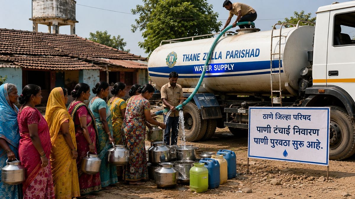 Thane Zilla Parishad Deploys 45 Water Tankers To Aid 44 Villages And 145 Hamlets Amid Summer Crisis