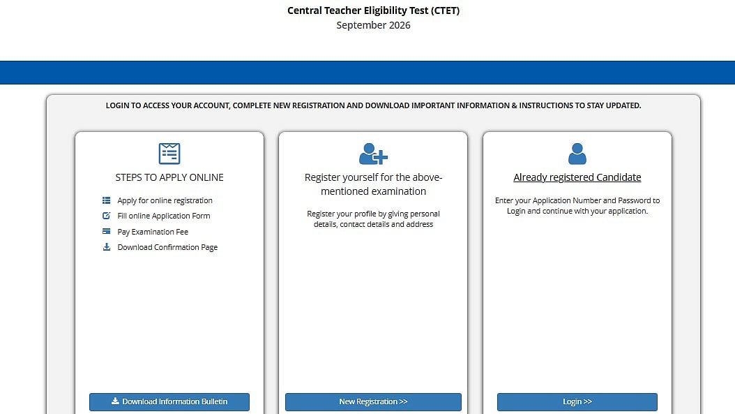 CTET September 2026 Registration Ends Today At 11:59 PM On ctet.nic.in; Last Chance To Apply Now 