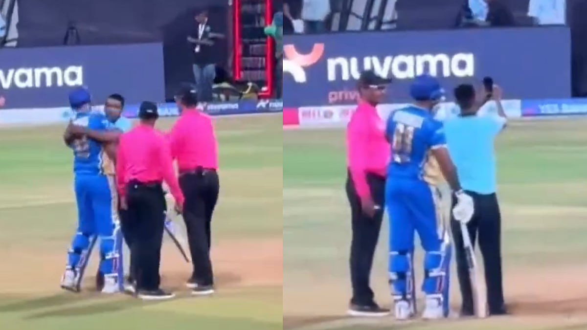 Suryakumar Yadav Wins Hearts After Hugging & Taking Selfie With Pitch Invader During Mumbai T20 League At Wankhede Stadium | Video