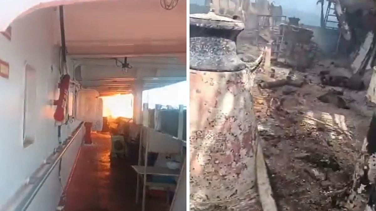 'Jaldi Neeche Aao, Aag Aa Gayi': Viral Video Captures Panic Aboard Tanker Hit In US Strike; 2 Indian Seafarers Confirmed Dead