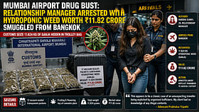 Mumbai Airport Customs arrest Harsha Sunny for alleged ₹11.82 crore hydroponic weed smuggling from Bangkok