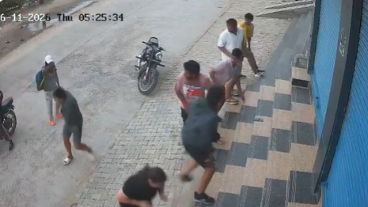 Haryana Gym Owner Shot Dead: CCTV Captures Attackers Firing 10 Rounds In 5 Seconds