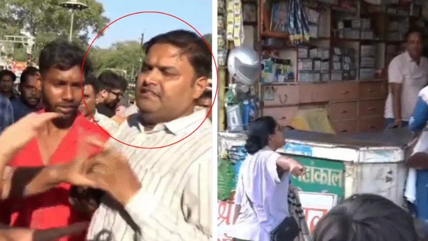 Man Beaten By In-Laws After Being Caught With Female Colleague At Restaurant In Ujjain-- VIDEO