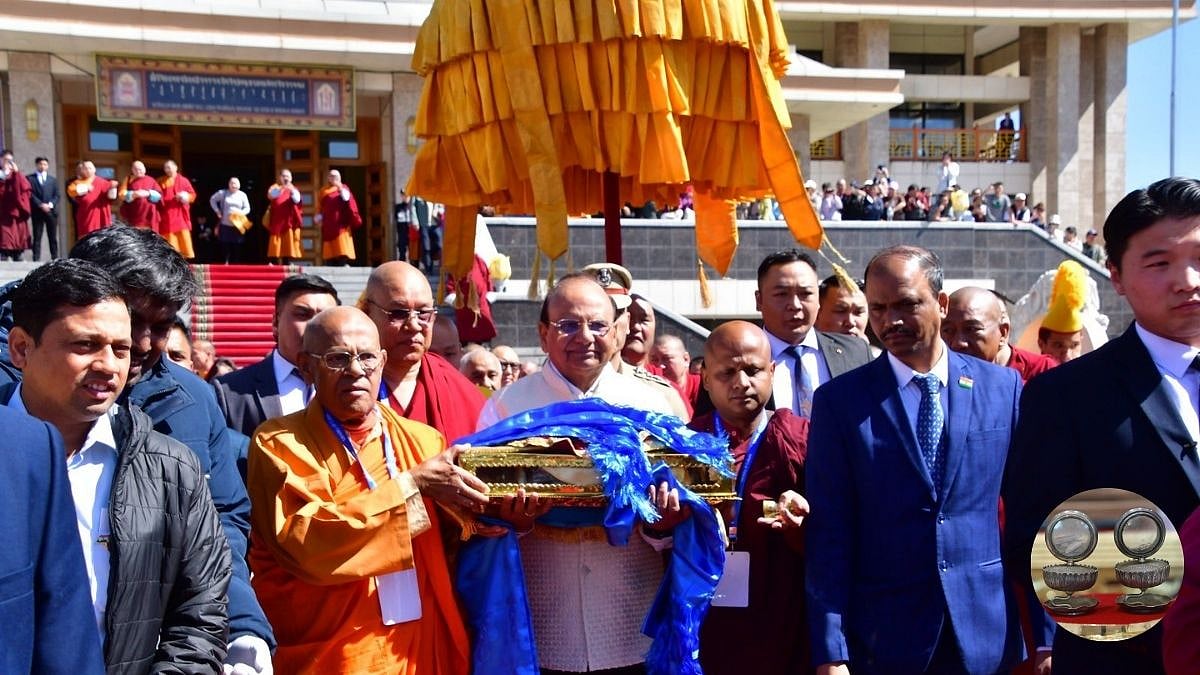 Gautam Buddha's Sacred Relics Return To India After 10-Day Exposition In Mongolia