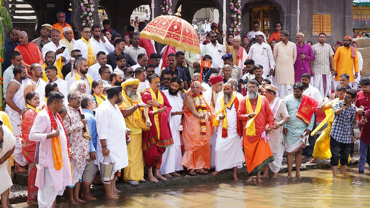 Nashik: Simhastha Kumbh Mela 2027 Preparations Begin With Flag Mast Foundation Ceremony; Girish Mahajan Calls For Public Participation