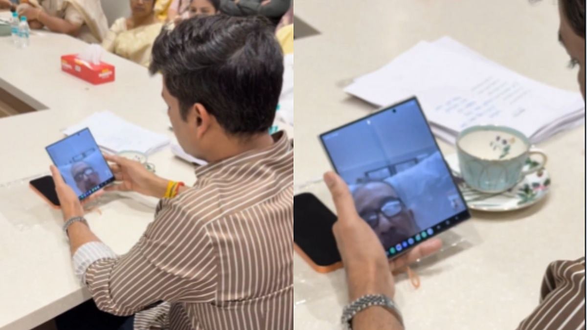 Thane: Shrikant Shinde Video Calls Injured Elderly Man, Inquires About His Health After Assault By Cab Driver Outside Jupiter Hospital - WATCH
