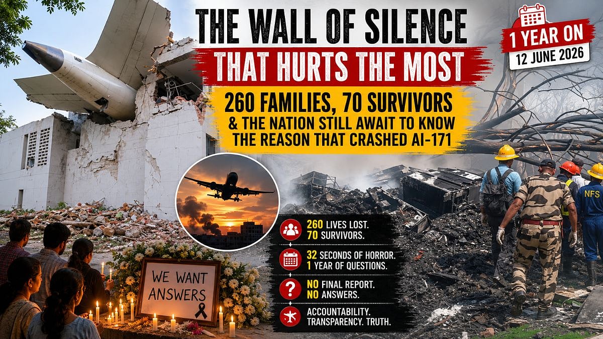 The Wall Of Silence That Hurts The Most: 260 Families, 70 Survivors & The Nation Still Await To Know The Reason Behind AI-171 Crash