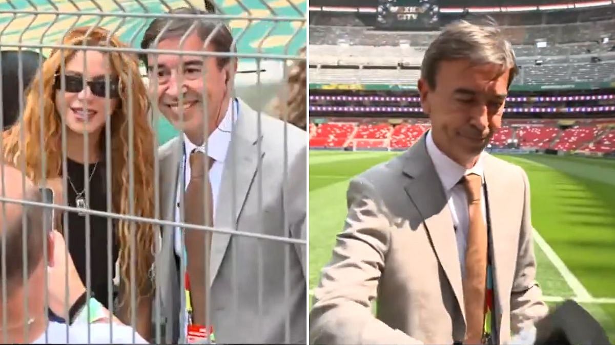 VIDEO: Argentine Journalist Abandons Live Broadcast To Take Selfie With Shakira Ahead Of World Cup Opening Ceremony