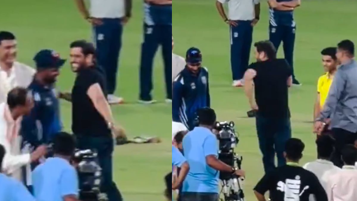 MS Dhoni's Hilarious Quick Exit After Ceremonial Toss Leaves Fans In Splits During Jharkhand T20 League | Video