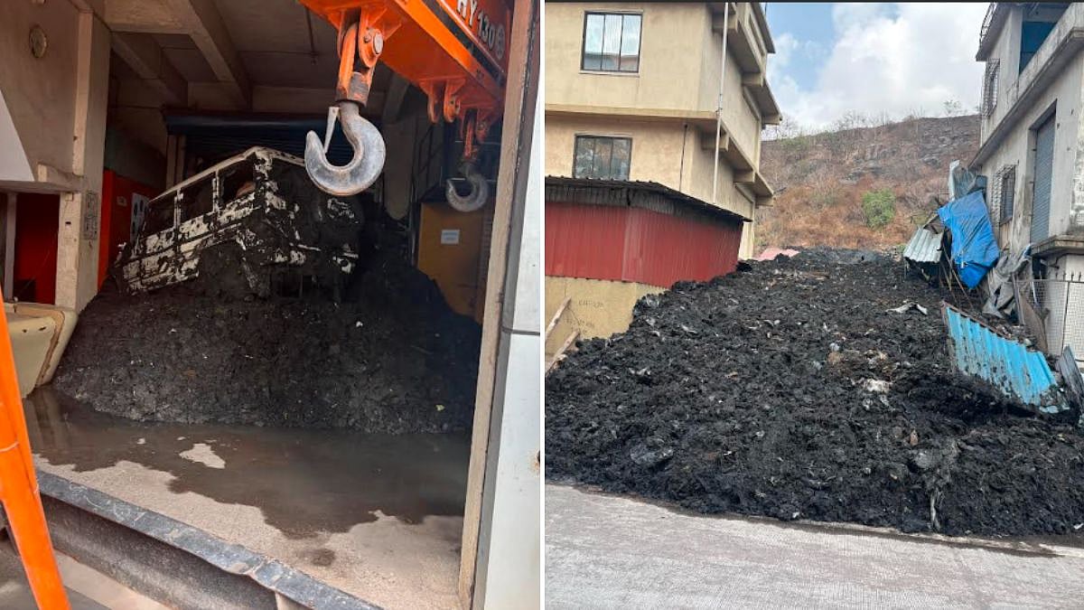 CIDCO Clears Illegal Silt And Debris From Pawne Hill After Landslide Fears Triggered By Heavy Monsoon Concerns
