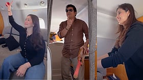 Sachin Tendulkar plays impromptu cricket mid-air with Sara and Saaniya