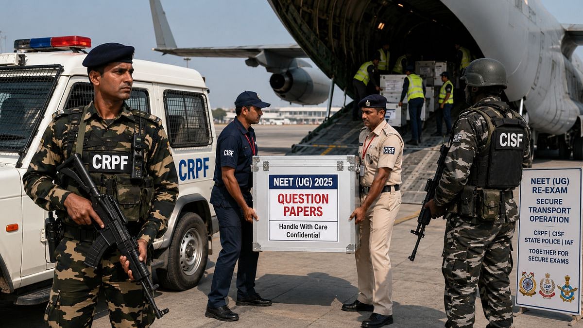 NEET UG Re-Exam: CRPF, CISF And IAF Deployed To Secure Question Papers After Leak Forced Test Cancellation