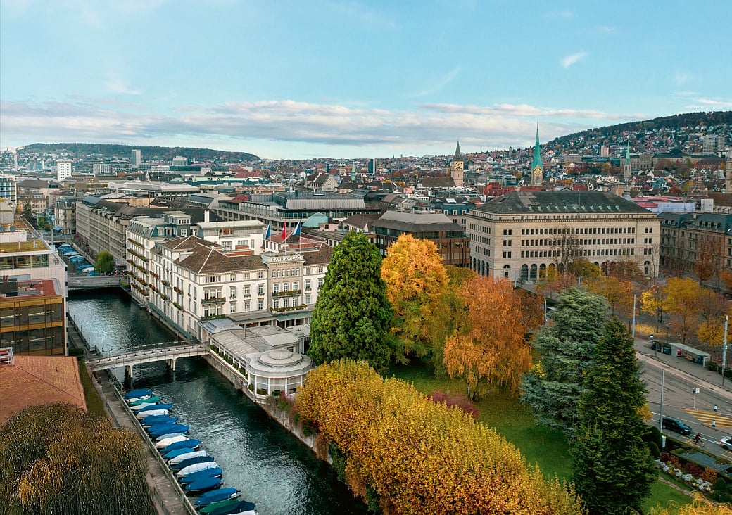 At Baur au Lac in Zurich, the scent experience is closely connected to the property's natural surroundings