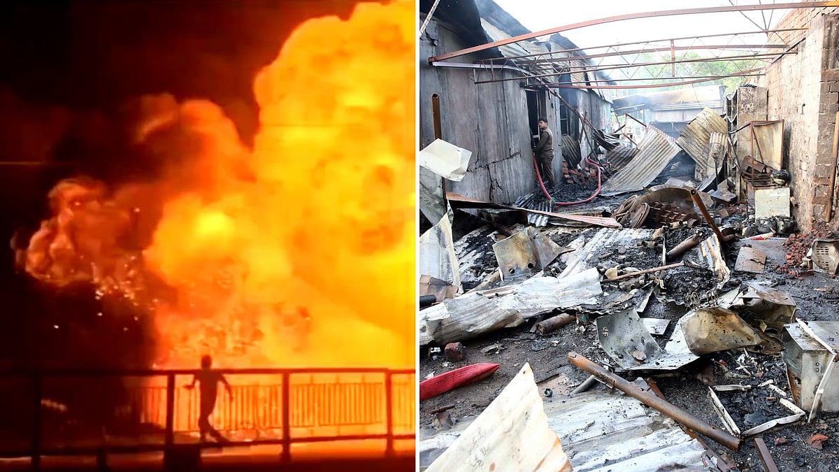 Firecracker Warehouse Gutted Two Weeks After Safety Audit In Bhopal