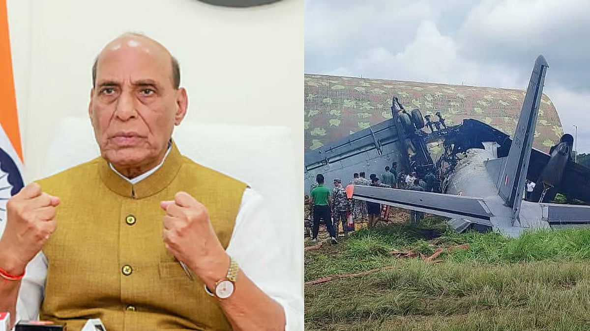 'Deeply Anguished': Defence Minister Rajnath Singh Expresses Condolences To Families Of 5 IAF Personnel Killed In Jorhat AN-32 Crash