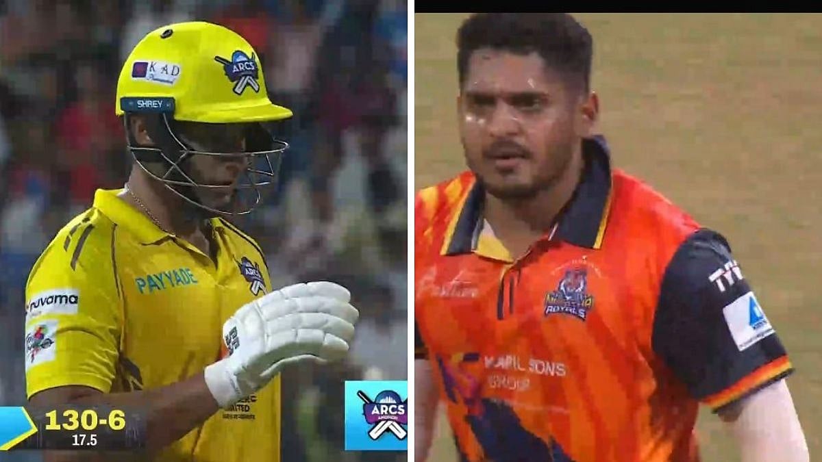Tensions Flare At T20 Mumbai League 2026 Finals After Tushar Deshpande Argues With Gaurav Jathar