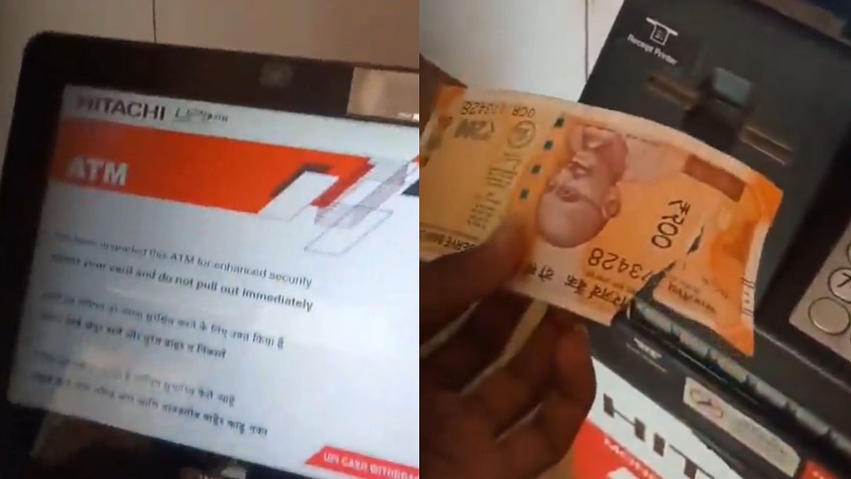 Nalasopara Man Claims Hitachi ATM Dispensed ₹3600 Instead Of ₹4000; Even Receives One Torn Note | VIDEO 