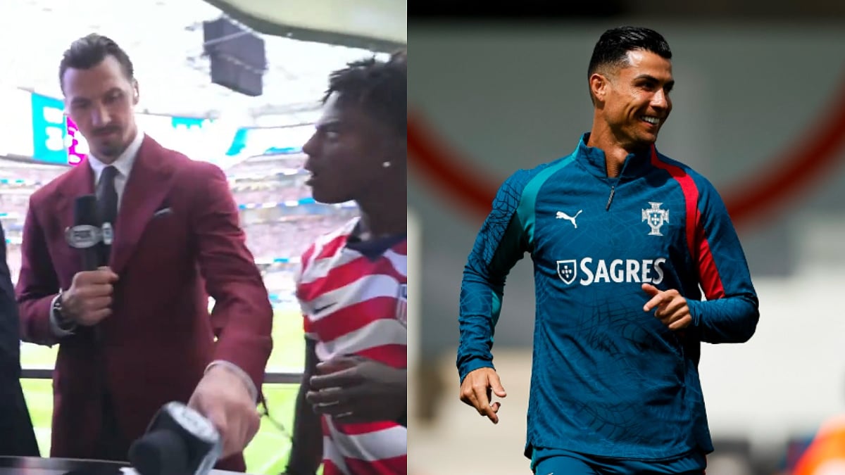 Zlatan Ibrahimovic 'Kicks IShowSpeed Off Feed' After Streamer Claims Cristiano Ronaldo's Portugal Will Win FIFA World Cup 2026 | Video