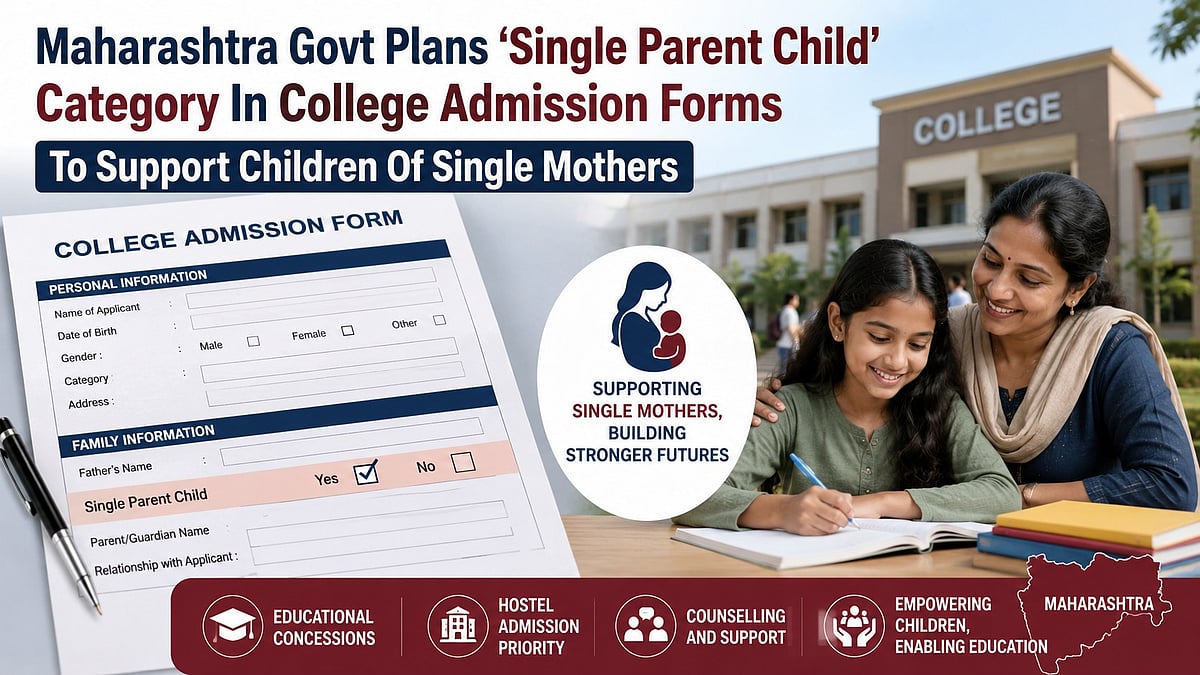 Maharashtra Govt Plans ‘Single Parent Child’ Category In College Admission Forms To Support...