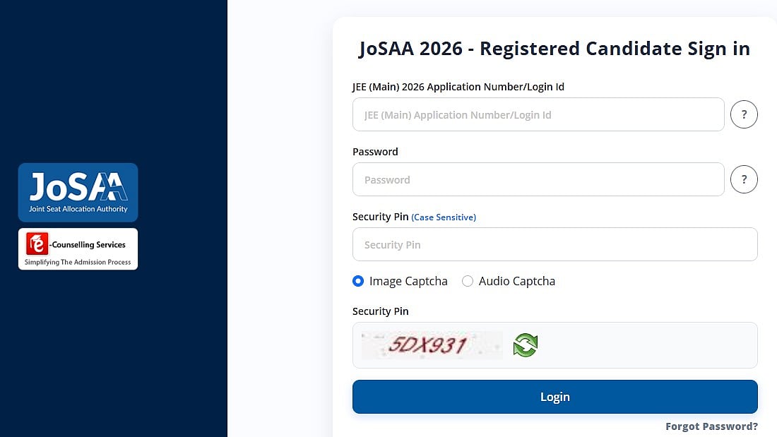 JoSAA Counselling 2026 Round 1 Seat Allotment Result Released At josaa.nic.in; Direct Link Here
