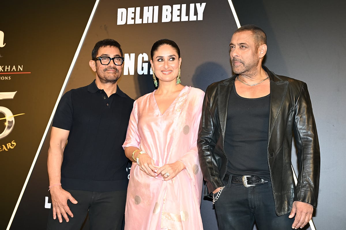 Aamir Khan, Kareena Kapoor and Salman Khan at the event