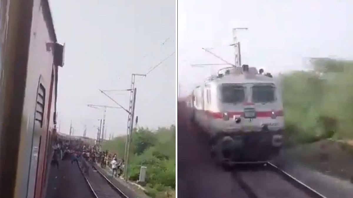 Morena Train Tragedy: Panic Triggered By False Fire Rumour Leads To 4 Deaths After Passengers Jump Track | Video