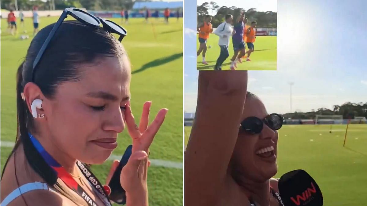 VIDEO: Colombian Journalist Breaks Down In Tears After Cristiano Ronaldo Returns Wave While Training During FIFA World Cup 2026