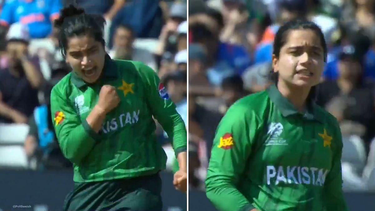 VIDEO: Fatima Sana Celebrates Harmanpreet Kaur's Wicket With Aggressive Send-Off After India Captain's Handshake Snub At Toss