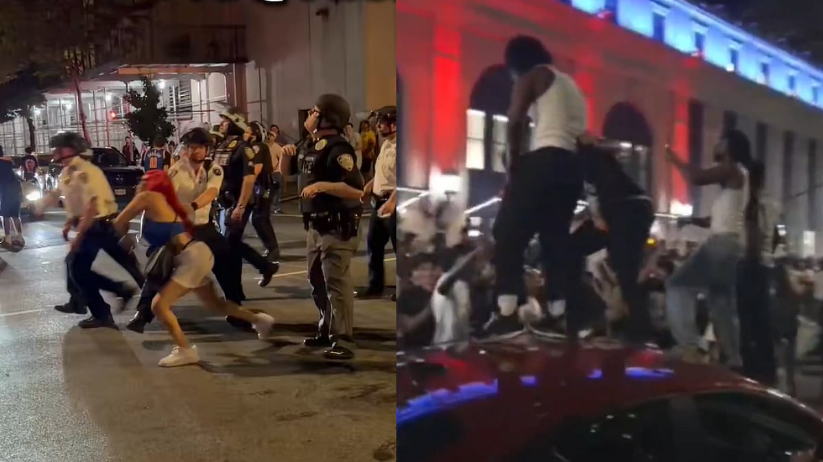 Chaotic Scenes! New York City Descends Into Mayhem As Crowds Flood Streets After Knicks' Historic NBA Title Win | Video