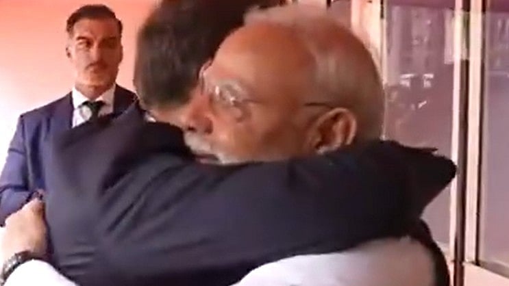 PM Modi, Macron Share Warm Greeting In Nice Ahead Of Bharat Innovates 2026 Launch