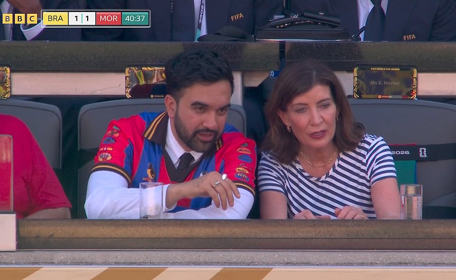 Zohran Mamdani Spotted Watching Brazil Vs Morocco With Wife Despite Protest Against FIFA World CUp 2026 Ticket Prices