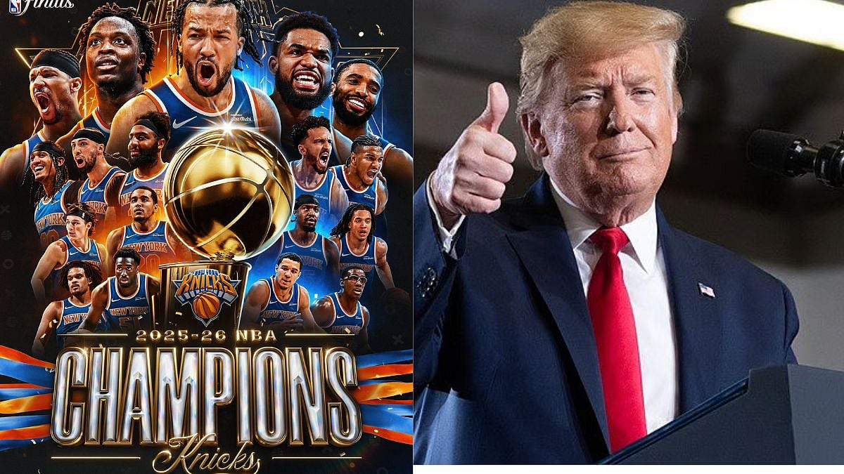 US President Donald Trump Congratulates New York Knicks On Clinching NBA Title, Calls Jalen Brunson A 'Superstar'