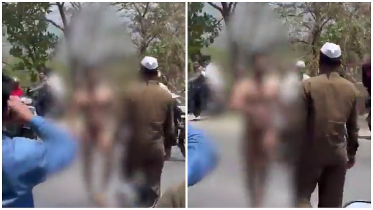 Pune VIDEO: Naked Youth Creates Chaos On Paud Road, Damages Vehicle; Handed Over To Police