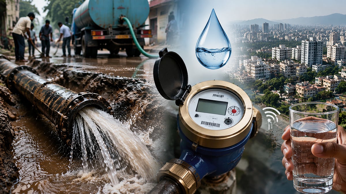 Pune Loses 40% Water To Leakages; Some Areas Use 295 Litres Per Person Daily As PMC Chief Pushes Smart Meters