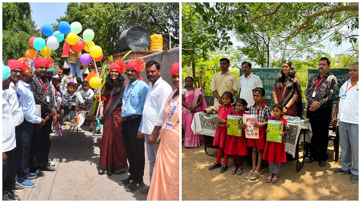 Jalgaon: CEO Karishma Nair Personally Welcomes Students As ZP Schools Reopen With Grand Praveshotsav