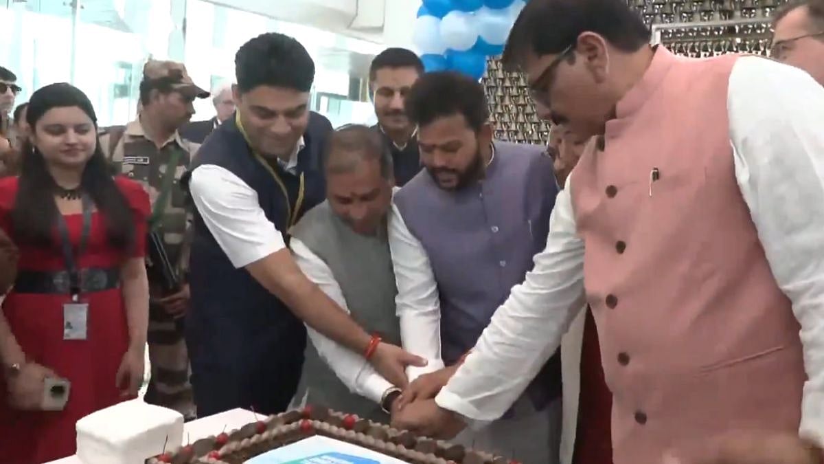 VIDEO: Ram Mohan Naidu Cuts Ribbon For Noida International Airport's Inaugural Flight