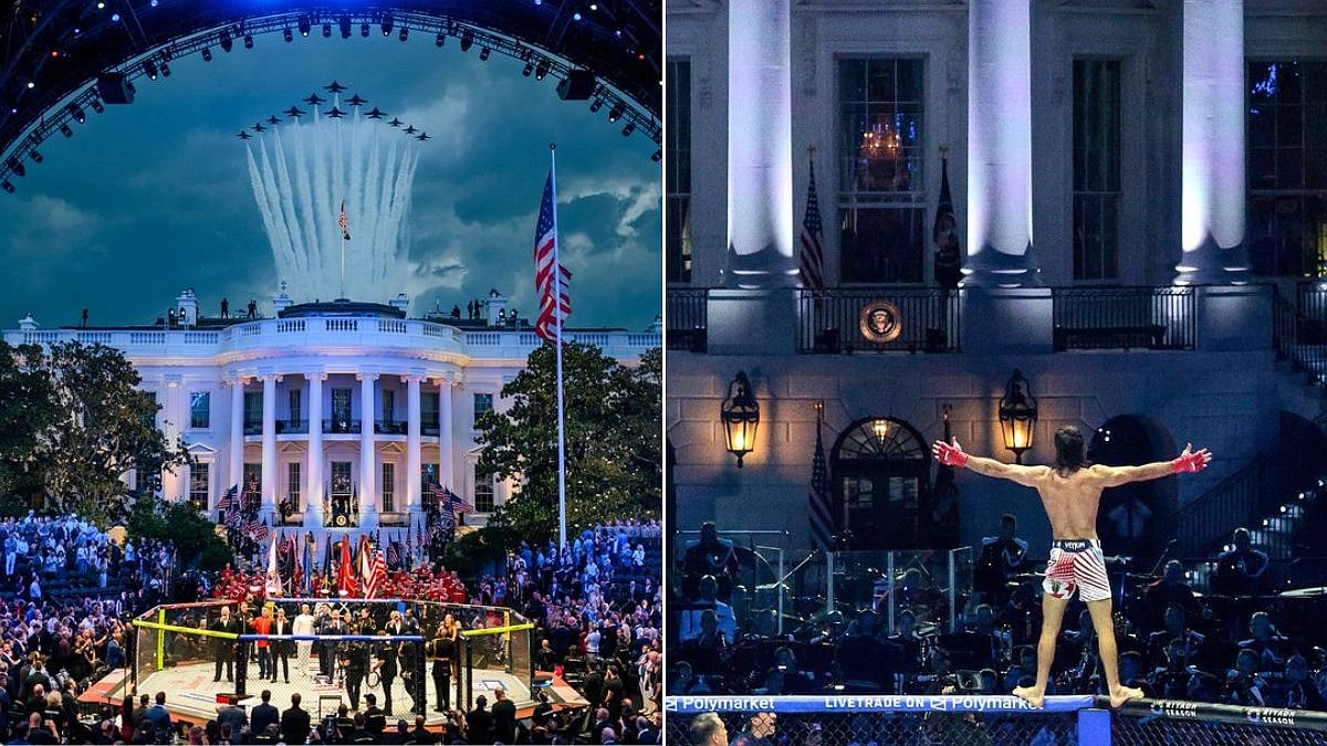 US President Donald Trump Hosts UFC Fight Night At White House For America 250th Anniversary | Video