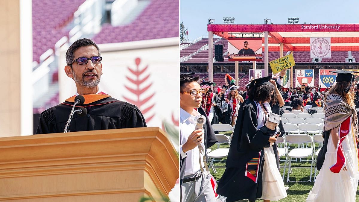 200 Stanford Graduates Walk Out During Sundar Pichai’s Speech Over Google-Israel Ties & Project Nimbus Deal | Video