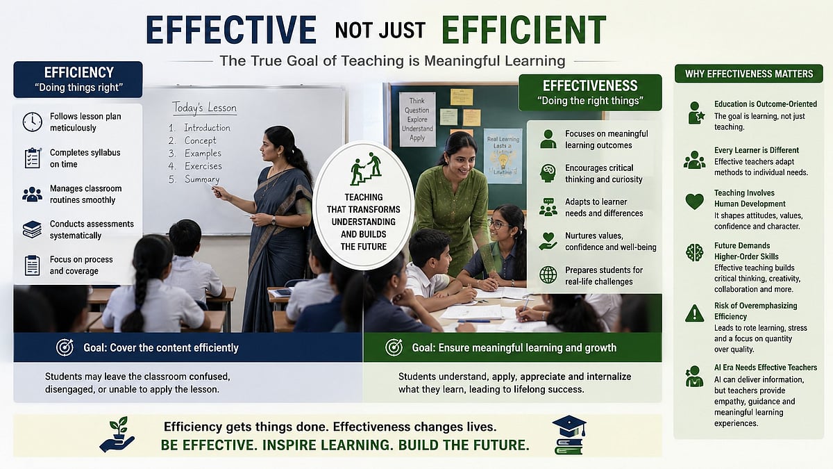 The System Needs Teachers Who Are Effective And Not Merely Efficient 