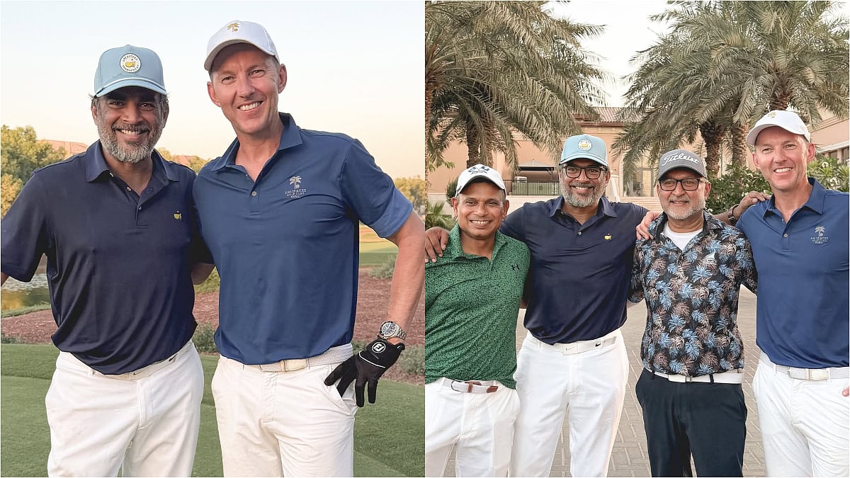 Ex-Australian Pacer Brett Lee Meets Dhurandhar Star R Madhavan On Golf Course, Shares Pics And Praises Actor's Golfing Skills