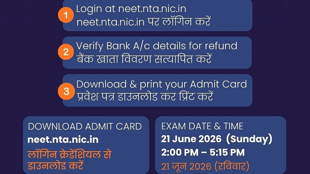 NEET UG 2026 Re-Exam: Over 10 Lakh Students Download Admit Cards; NTA Assures Timely Access