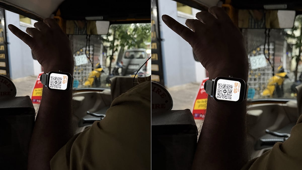 'They Earn Like IT Employees': Bengaluru Auto Driver's Smartwatch QR Code For Payment Impresses Passenger; Internet Calls It Peak Digital India