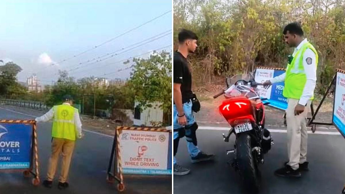 Navi Mumbai Traffic Police Seize Modified Silencers From 11 Motorcycles In Special Crackdown On Palm...