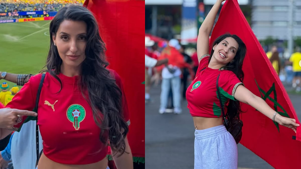 Nora Fatehi Adds Celebrity Glamour At FIFA World Cup 2026; 'Siir Siir' Singer Proudly Waves Morocco's Flag | Video