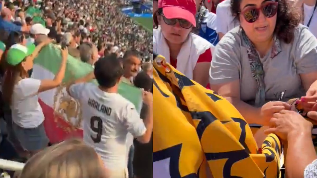 FIFA World Cup 2026: Iranian Fans Display Pre-Revolutionary Flags At WC Match Despite FIFA Ban | Video