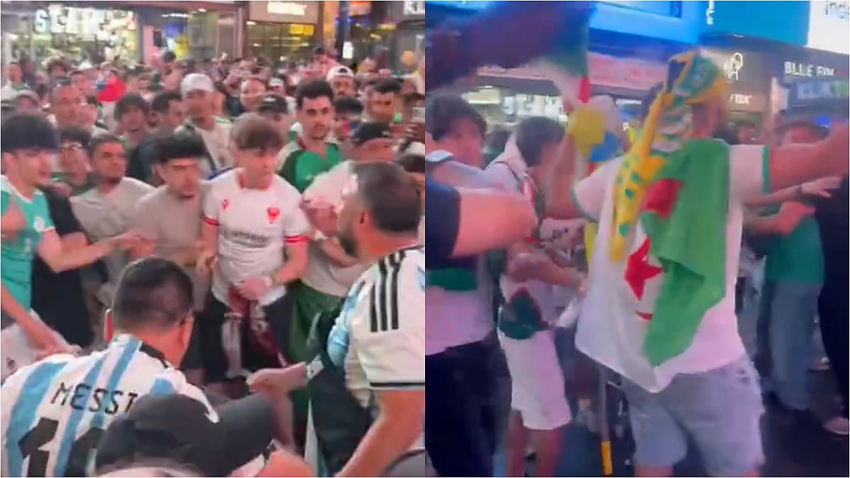 FIFA World Cup 2026: Massive Brawl Erupts As Messi's Argentina, Algeria Fans Clash At Times Square Ahead Of Opener | VIDEO